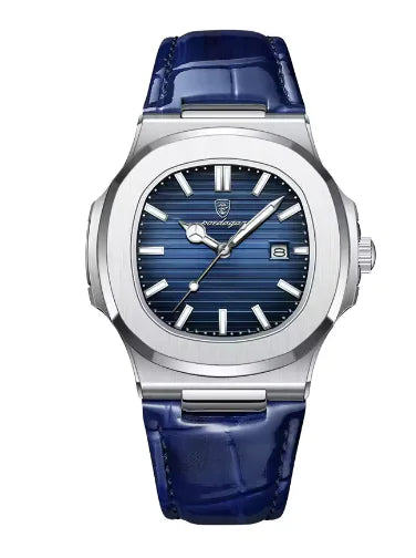 Top Luxury Leather Watch ,Waterproof Luminous - For Men