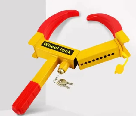 Car Truck Tire Lock Anti-Theft Lock Portable Heavy Duty Wheel Clamp Lock Tire Claw Trailer Auto Universal fitment
