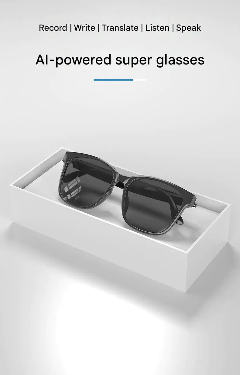 Intelligent AI Translation Glasses | Enjoy Translation, Music & Calls | For Men & Women