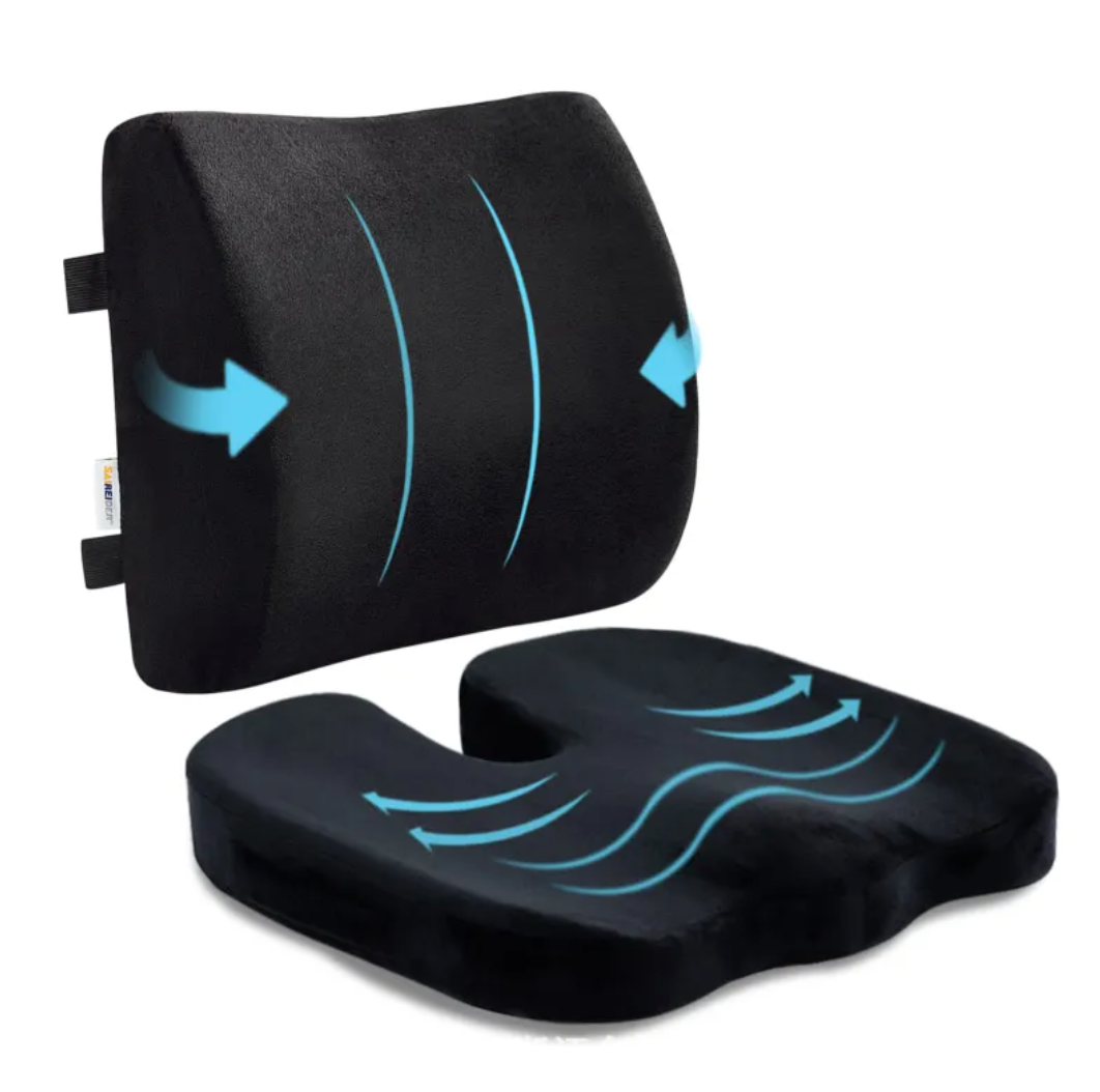 Ergonomic Office Seat Cushion with Hip Support