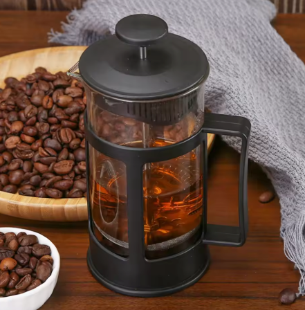 French Press Coffee Maker – Borosilicate Glass Coffee & Tea Brewer
